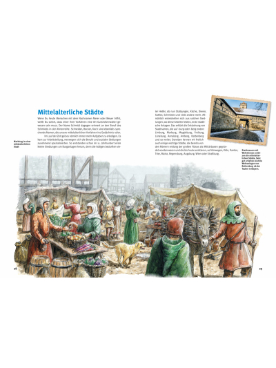 Entdecke das Mittelalter - Kinderbuch Sachbuch - Beispielseite03 Entdecke das Mittelalter - Kinderbuch Sachbuch - Beispielseite03